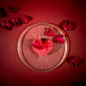 Talerz Monze Transparentny Ze Zlota Obwodka 21 Cm