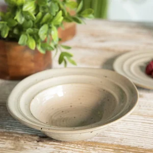 Talerz Palmera Gleboki Bezowy 19 Cm