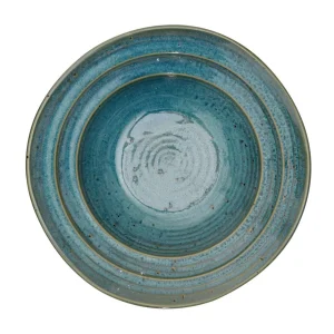 Talerz Palmera Gleboki Turkusowy 19 Cm