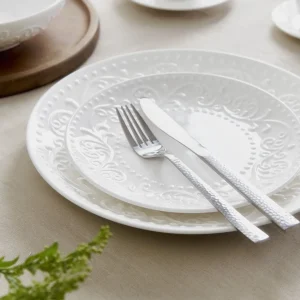 Talerz Sylia Obiadowy Z Ornamentem 27 Cm