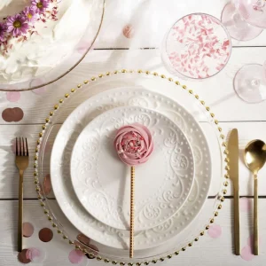 Talerz Sylia Obiadowy Z Ornamentem 27 Cm