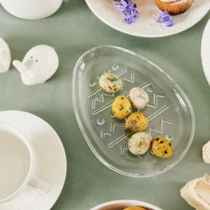 Talerz Tigre Szklany Jajko 15X20 Cm