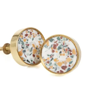 Uchwyty Do Mebli Guna Metalowe Z Marmurem 4X4Cm