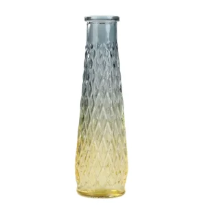 Wazon Archie Szklany Ombre Granatowo-Zolty 6,5X22 Cm