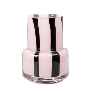 Wazon Artistic Szklany Rozowy 13,5X13,5X18 Cm