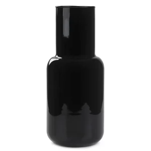 Wazon Belly Szklany Czarny 9X21 Cm