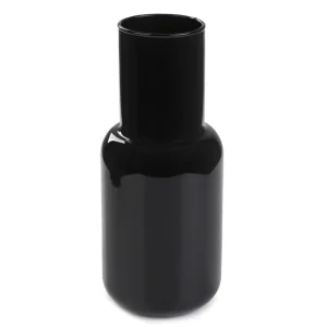 Wazon Belly Szklany Czarny 9X21 Cm