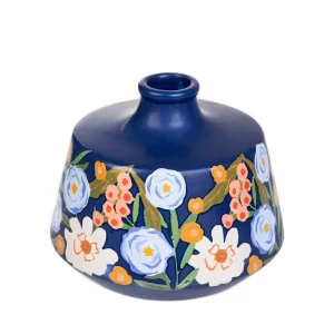 Wazon Floral Aura W Kwiaty Granatowy 16X16X13,5 Cm