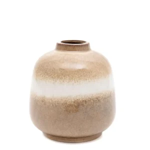 Wazon Soleto Ceramiczny Bezowy 14,7X14,7X15 Cm