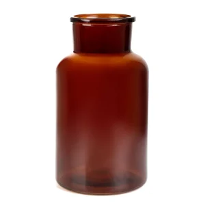 Wazon Tenno Szklany Brazowy 14,5X14,5X25,5 Cm