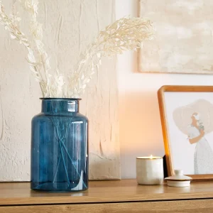 Wazon Tenno Szklany Granatowy 14,5X14,5X25,5 Cm