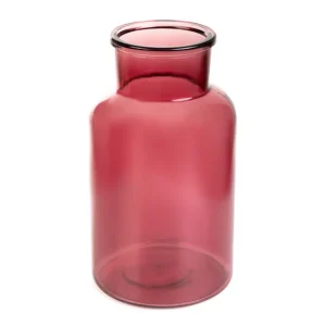 Wazon Tenno Szklany Rozowy 14,5X14,5X25,5 Cm