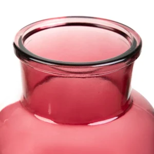 Wazon Tenno Szklany Rozowy 14,5X14,5X25,5 Cm