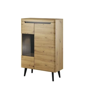 Witryna Nordi! Dab Artisan 90X134X40 Cm