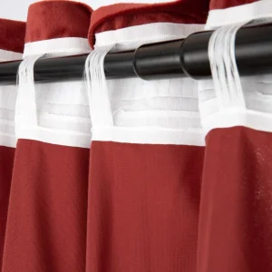 Zaslona Patty Welwetowa Bordowa 140X250 Cm