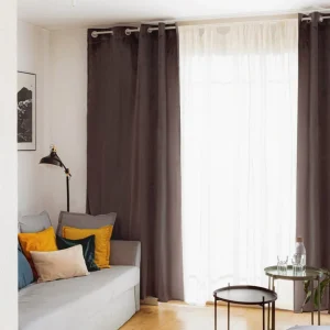 Zaslona Patty Welwetowa Szara 140X250 Cm