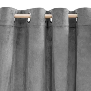 Zaslona Patty Welwetowa Szara 140X250 Cm