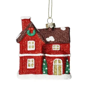 Zawieszka Evi Red Domek 8 Cm