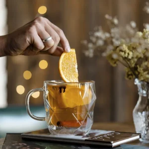 Zestaw Filizanek Geo Z Podwojna Scianka 2 Szt. 330 Ml