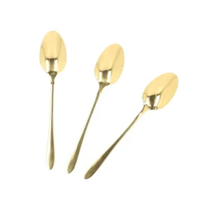 Zestaw Lyzeczek Stilo Do Herbaty Zlote 3 Szt.