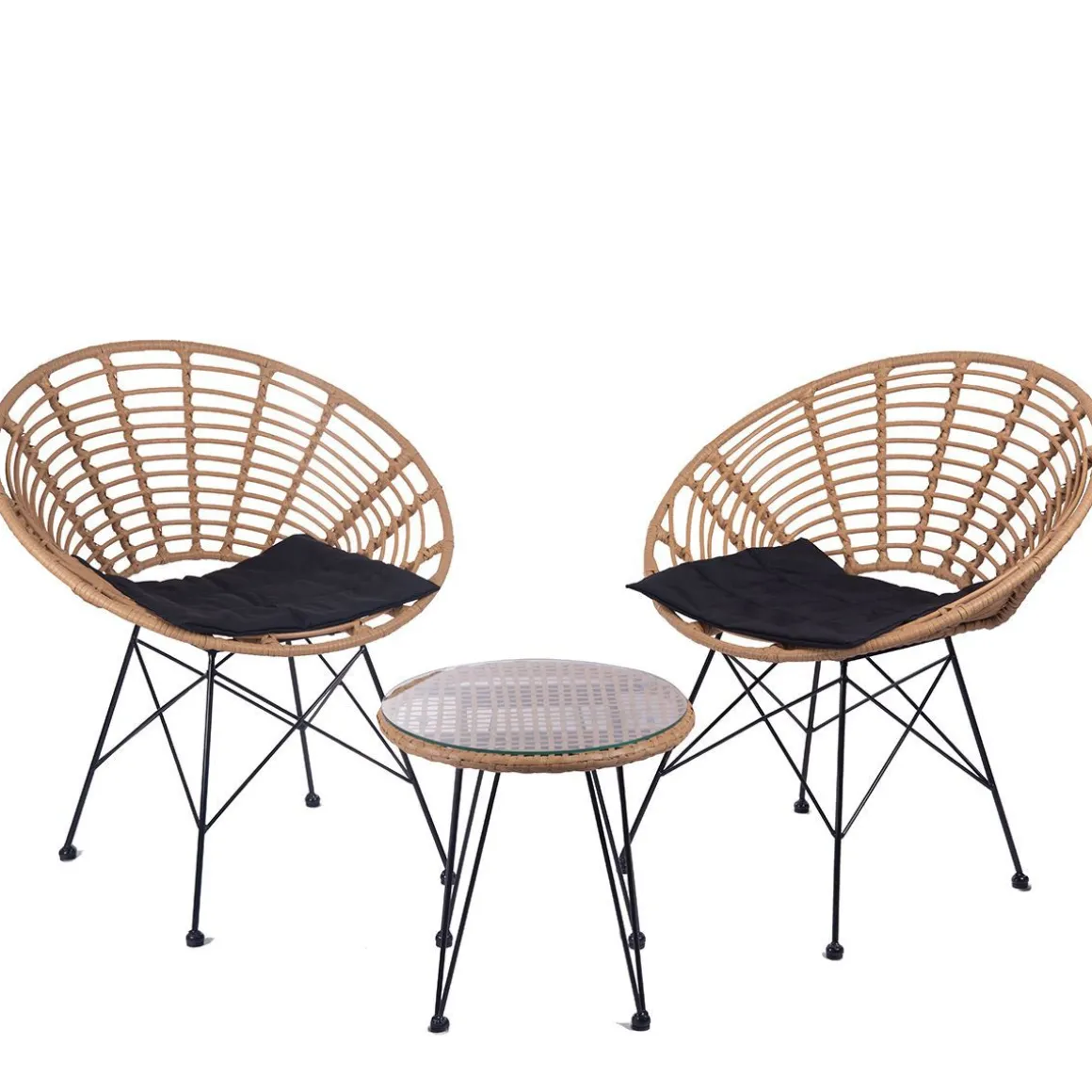 zestaw_mebli_leuca_boho_p_1.webp Zestaw Mebli Leuca Boho Plecione Naturalne Z Dwiema Poduszkami 3 Szt.