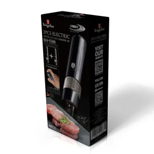 Zestaw Mlynkow Elektrycznych Carbon Pro Bh/9288 Do Pieprzu I Soli 2 Szt.
