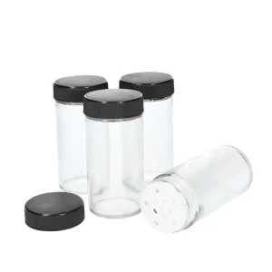 Zestaw Przyprawnikow Bambou Bambusowych Na Stojaku 4 Sloiczki 26X7,5 Cm