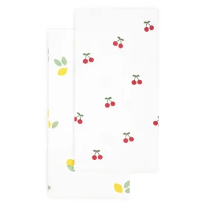 Zestaw Scierek Kuchennych Cherrine W Wisnie I Cytryny 2*45X65 Cm