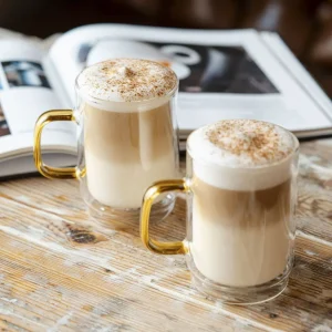 Zestaw Szklanek Amber Z Podwojna Scianka 2 Szt. 350 Ml