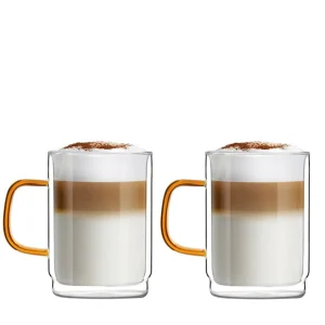 Zestaw Szklanek Amber Z Podwojna Scianka 2 Szt. 350 Ml