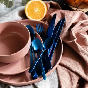 Zestaw Sztućców Abele Matowe Granatowe 16 Szt.