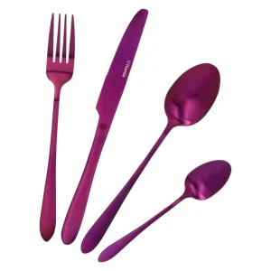 Zestaw Sztućców Abele Matowe Fioletowe 16 Szt.