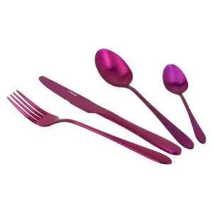 Zestaw Sztućców Abele Matowe Fioletowe 16 Szt.