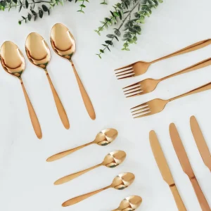 Zestaw Sztućców Abele Miedziane 16 Szt.