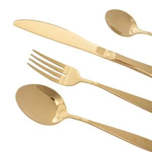 Zestaw Sztućców Livadi Zlotych 24 Szt.