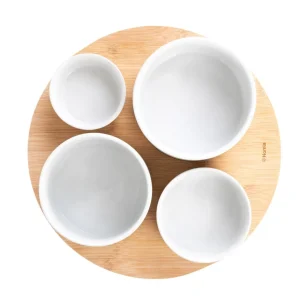 Zestaw Yifan Bialy, Misek Do Serwowania 5 El. 33 Cm